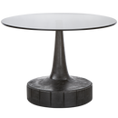 SOYA SIDE TABLE MANGO WOOD/GLASS BLACK