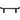 LOX BENCH WITH RAISED EDGES MANGO WOOD BLACK