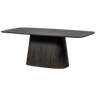 LEAH DINING TABLE MDF DARK BROWN 200x105CM