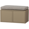 TURNER STORAGE BENCH PINE MUD WITH SEATCUSHION KHAKI [fsc]