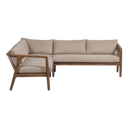 BIAM GARDEN LOUNGESET ACACIA WOOD NATURAL/SAND [fsc]