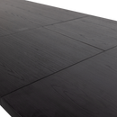 ARROS DINING TABLE EXTENDABLE 180-220x90CM MDF BLACK