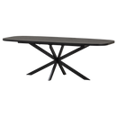 ARROS DINING TABLE EXTENDABLE 180-220x90CM MDF BLACK