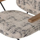 WOOOD - Aure Lænestol i Chenille - Beige/Sort