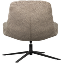 ARVE SWIVEL ARMCHAIR PRINTED FABRIC NATURAL MELANGE