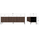 BONO GRAVURE TV UNIT ASH BROWN [fsc]
