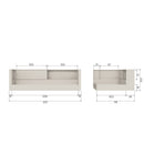 CARTER BED COUCH WHITE [fsc]