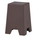 ZINA SIDETABLE HIGH CONCRETE LOOK BROWN