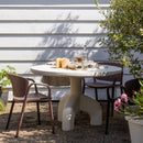 LUNO GARDEN TABLE O120 CM ROUND REINFORCED FIBER NATURAL