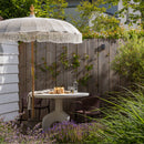 BENT GARDEN CHAIR PLASTIC PURPLE/BROWN