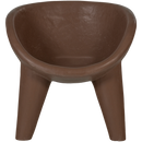 ORIO GARDEN LOUNGE CHAIR REINFORCED FIBER RED/BROWN