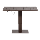 TESSO HEIGHT ADJUSTABLE GARDEN TABLE GARDEN ALUMINUM BROWN