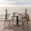 TESSO HEIGHT ADJUSTABLE GARDEN TABLE GARDEN ALUMINUM BROWN