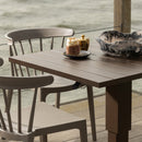 TESSO HEIGHT ADJUSTABLE GARDEN TABLE GARDEN ALUMINUM BROWN