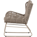 GRACE GARDEN LOUNGE CHAIR STEEL/ROPE SAND