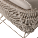 GRACE GARDEN LOUNGE CHAIR STEEL/ROPE SAND