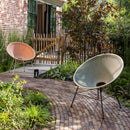 KAZOUN GARDEN LOUNGE CHAIR WICKER GREEN