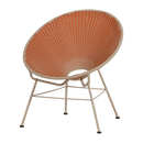 KAZOUN GARDEN LOUNGE CHAIR WICKER ORANGE