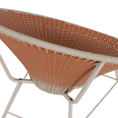 KAZOUN GARDEN LOUNGE CHAIR WICKER ORANGE