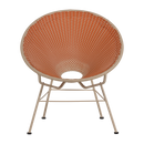 KAZOUN GARDEN LOUNGE CHAIR WICKER ORANGE