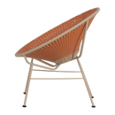 KAZOUN GARDEN LOUNGE CHAIR WICKER ORANGE
