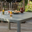 OVARA EXTENDABLE GARDEN TABLE ALUMINIUM SAND
