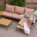 ZARO GARDEN MODULAR LOUNGE SET METAL/POLYWOOD PINK