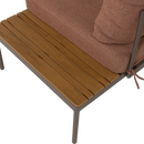 ZARO GARDEN MODULAR LOUNGE SET METAL/POLYWOOD PINK