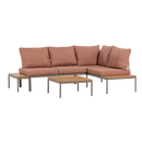 ZARO GARDEN MODULAR LOUNGE SET METAL/POLYWOOD PINK