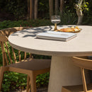 KEVON GARDEN TABLE ROUND O100 CM REINFORCED CONCRETE NATURAL