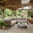 WOOOD - Sora Loungessofa - Metal og Polyesterreb, Sand, 269x269x73cm