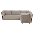 WOOOD - Sora Loungessofa - Metal og Polyesterreb, Sand, 269x269x73cm