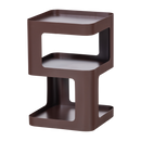 WOOOD - Riv Sidebord/Sengebord Metal Lilla/Brun 35x35 cm