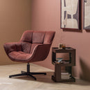 WOOOD - Riv Sidebord/Sengebord Metal Lilla/Brun 35x35 cm