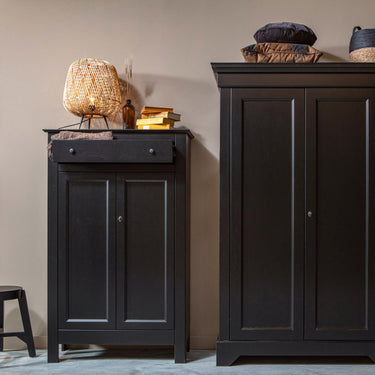 ISABEL CABINET PINE MATT BLACK [fsc]