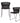 WINGS GARDEN CHAIR BLACK - SET OF 2