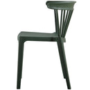 BLISS GARDEN CHAIR WITH BARS PLASTIC ARMY GREEN