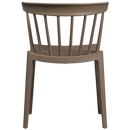 BLISS GARDEN CHAIR WITH BARS ORGANIC FIBER BROWN MELANGE