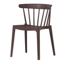 BLISS GARDEN CHAIR WITH BARS PLASTIC PURPLE/BROWN