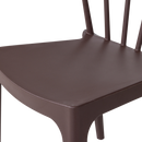 BLISS GARDEN CHAIR WITH BARS PLASTIC PURPLE/BROWN
