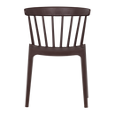 BLISS GARDEN CHAIR WITH BARS PLASTIC PURPLE/BROWN