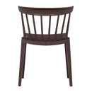 BLISS GARDEN CHAIR WITH BARS PLASTIC PURPLE/BROWN