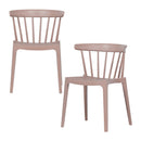 BLISS GARDEN CHAIR WITH BARS PLASTIC SALMON PINK