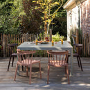 BLISS GARDEN CHAIR WITH BARS PLASTIC SALMON PINK
