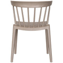 BLISS GARDEN CHAIR WITH BARS PLASTIC TAUPE