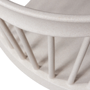 BLISS GARDEN CHAIR WITH BARS ORGANIC FIBER OFF WHITE MELANGE