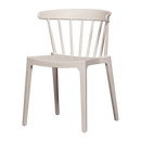 BLISS GARDEN CHAIR WITH BARS ORGANIC FIBER OFF WHITE MELANGE