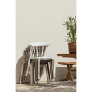 BLISS GARDEN CHAIR WITH BARS ORGANIC FIBER OFF WHITE MELANGE