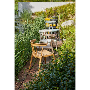 BLISS GARDEN CHAIR WITH BARS PLASTIC JADE GREEN