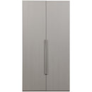 RENS 2-DOORS WARDROBE LONG HANDLE WALNUT/PEBBLE GREY [fsc]